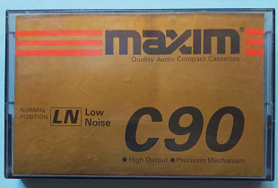 Винтажная Аудиокассета Maxim C-90/LN Japan 70-80 г.normal position