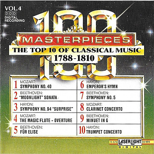 100 Masterpieces Vol. 4 (The Top 10 Of Classical Music 1788-1810) ( USA )