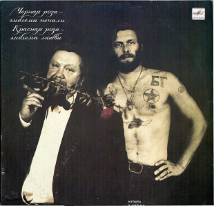 Черная роза-эмблема печали красная роза-эмблема любви Аквариум С60 30009_10 USSR 1990