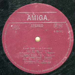 Karel Gott - La Canzone AMIGA 8 55 511 ГДР