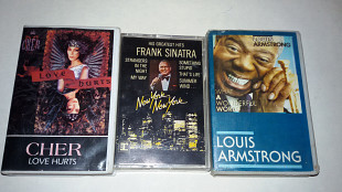 2 AUDIO Cassette Louis Armstrong / CHER одним лотом / Фирменные