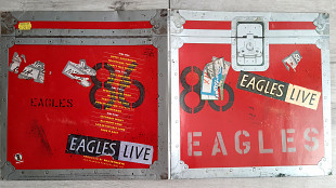 EAGLES LIVE 2 LP ( ASYLUM AS 62 032 A2/B2/C3/D3 ) with Giga Poster !!! G/F 1980 GER
