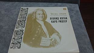 И.-С Бах - Шесть сонат для скрипки и клавесина. двойной винил в идеальном состоянии