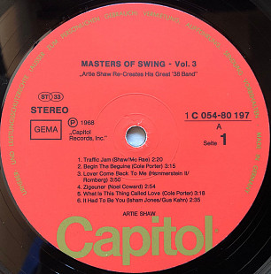 Artie Shaw – Masters Of Swin