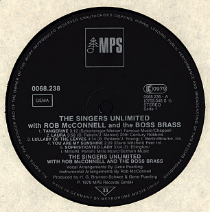 The Singers Unlimited With Rob McConnell And The Boss Brass