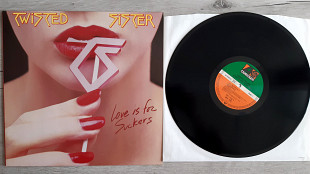 TWISTED SISTER LOVE IS FOR SUCKER ( ATLANTIC 781 772-1 for uk WX 120 A2/BX ) STICKER 1987 GER