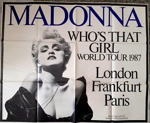 MADONNA TRUE BLUE ( SIRE 925 442-1 for UK WX 54 ) with MEGA GIGA POSTER !!! STICKERS 1986 GERMAN
