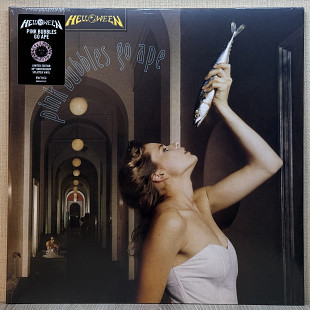 Вінілова платівка Helloween – Pink Bubbles Go Ape 1991 (Pink With Black Splatter) НОВА