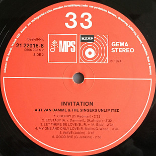 Art Van Damme & The Singers Unlimited – Invitation