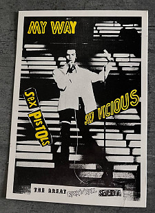 Sid Vicious. Sex Pistols. My Way (by Jamie Reid)