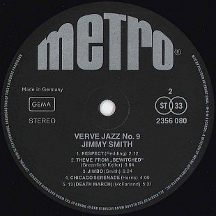 Jimmy Smith – Verve Jazz No. 9