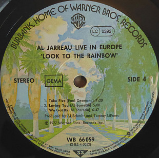Al Jarreau – Look To The Rainbow - Live - Recorded In Europe