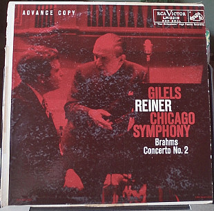 Gilels*, Reiner*, Chicago Symphony*, Brahms* - Concerto No. 2 (made in USA)