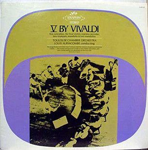 Vivaldi*, Toulouse Chamber Orchestra*, Louis Auriacombe - V By Vivaldi (LP)
