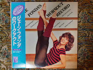 Японская виниловая пластинка 2LP Jane Fonda's Workout Record (Музыка для фитнеса)