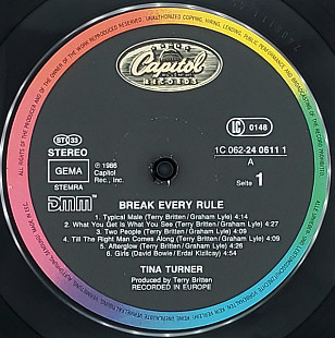 Tina Turner – Break Every Rule