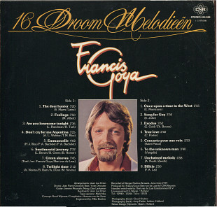 Francis Goya - 16 Droom Melodieen Vol. 2 Holland 1979