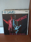 МИНЬОН - F-R David – Words, 1982, 2044 225, Germany (царапина - щелчки на музыке не слышны. Дальше Е