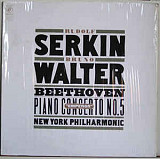 Rudolf Serkin / Bruno Walter, Beethoven*, New York Philharmonic* ‎– Beethoven Piano Concerto No. 5,