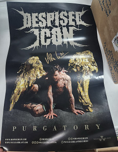 Подписанный промо постер Despised Icon "Purgatory"
