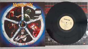 MARILLION ( PROG - ROCK ) REAL TO REAL ( EMI 1C038-157623 1 A/B ) FAME STICKER 1984 EEC