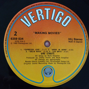 Dire Straits Making Movies UK first press lp vinyl