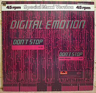 Digital Emotion - Don't Stop - 1983. (EP). 12. Vinyl. Пластинка. Germany.