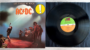 AC / DC LET THERE BE ROCK ( ATLANTIC K 50366 A2/B3 ) STICKER 1977 ENGL