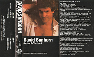 DAVIN SANBORN «Straight To The Heart» Dolby HX Pro, B NR ℗1984