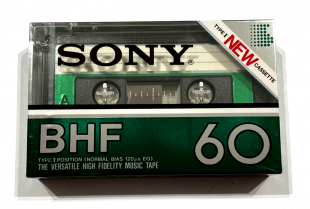 Аудіокасета Sony BHF 60 NEW Type I NORMAL position cassette касета