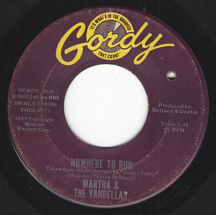 Martha & The Vandellas ‎– Nowhere To Run