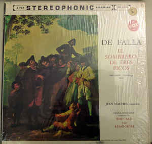 De Falla*, Jean Madeira, Vienna Symphony Orchestra*, Edouard van Remoortel* - De Falla El Sombrero D