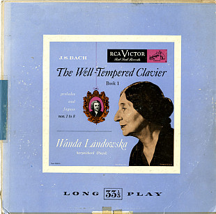 J.S. Bach* - Wanda Landowska - The Well-Tempered Clavier: Book I: Preludes And Fugues Nos. 1-8 (LP,