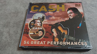 Johnny Cash – 54 Great Performances. фирменный трехдисковый бокс-сет