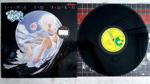 ELOY ( PROG - ROCK ) TIME TO TURN ( HARVEST 1C038 1575461 A3/B2 ) STICKER 1982 GERMANY