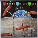 Crosby, Stills & Nash - Live It Up - 1990. (LP). 12. Vinyl. Пластинка. Poland.