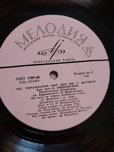 Хор ім. Г. Верьовки. Мелодія 33Д-024383