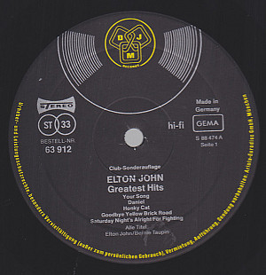 Elton John – Greatest Hits