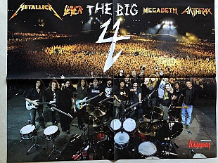 Metal Hammer Німеччина Постер BIG 4 Metallica Slayer Megadeth Anthrax