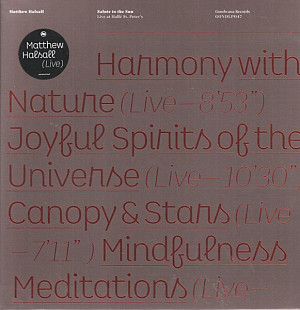 Matthew Halsall – Salute To The Sun (Live At Hallé St. Peter's) (2LP)