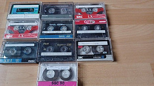 Аудиокассеты Panasonic, SKC, Fugi(лот 10 шт)