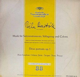 Béla Bartók - RIAS Symphonie-Orchester Berlin, Ferenc Fricsay – Musik Für Saiteninstrumente, Schlagz