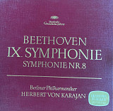 Beethoven - Berliner Philharmoniker / Herbert von Karajan – «IX. Symphonie / Symphonie Nr. 8» 2 LP,