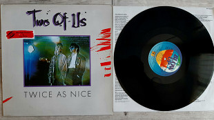 TWO OF US ( SINTHY POP ) TWICE AS NICE ( BLOW UP INT 145.514 A2/B1 ) STICKER 1985 GER