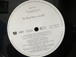 Pet Shop Boys Actually