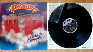 KROKUS CHANGE OF ADDRESS ( ARISTA 207 647 A1/B1 ) 1986 GERMANY