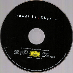 Chopin, Yundi Li – Yundi Li: Chopin / 2001 / Universal Music, Deutsche Grammophon / Europe (Germany)
