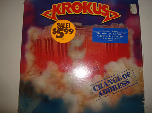 KROKUS- Change Of Address 1986 Sticker USA Rock Hard Rock Heavy Metal