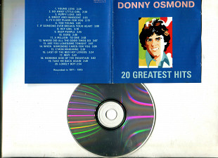Продаю СD Donny Osmond “20 Greatest Hits” – 1998