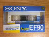 Аудиокассета Sony Super EF90 новая, запечатанная